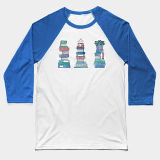 Books and Violets Baseball T-Shirt